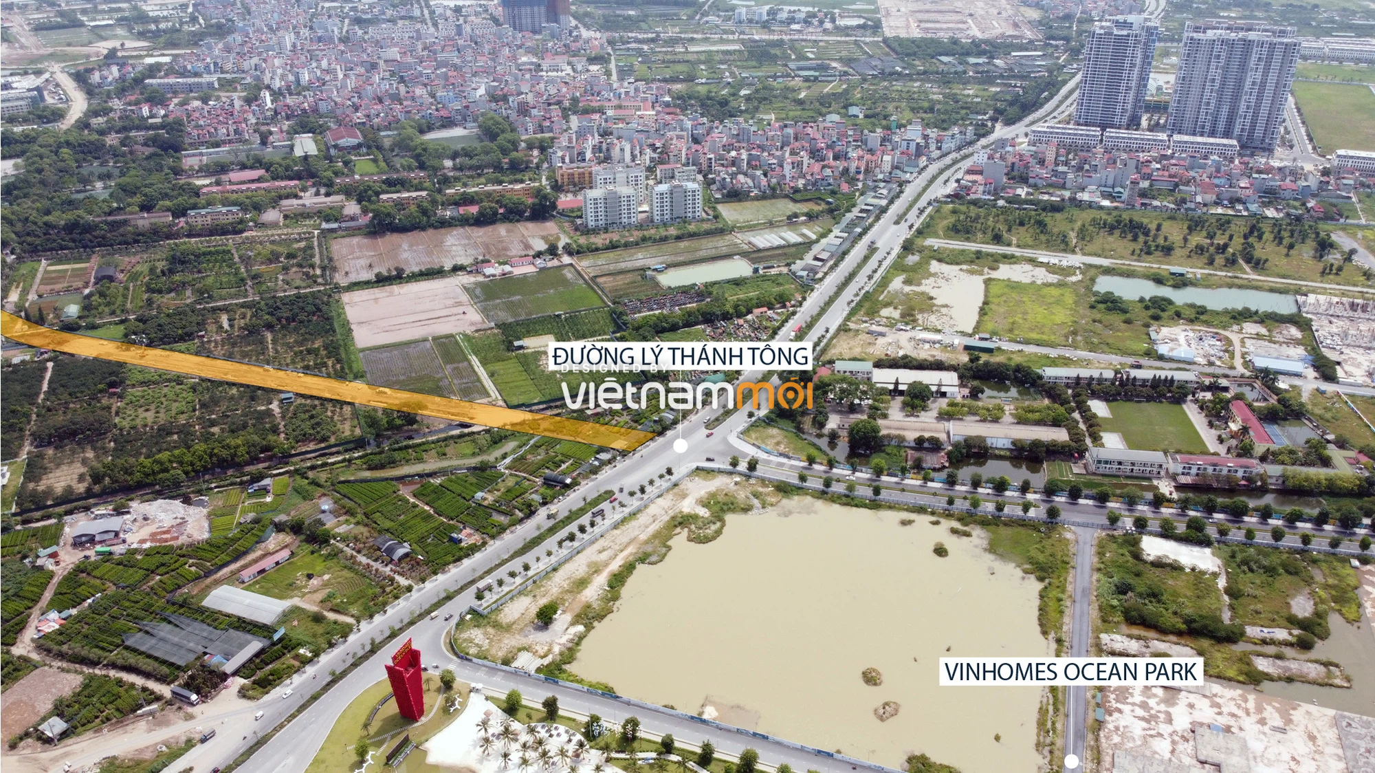 Toàn cảnh tuyến đường từ Vinhomes Ocean Park đến QL5 qua Học viện Nông nghiệp đang mở theo quy hoạch ở Hà Nội - Ảnh 3. Toàn cảnh tuyến đường từ Vinhomes Ocean Park đến QL5 qua Học viện Nông nghiệp đang mở theo quy hoạch ở Hà Nội - Ảnh 3.
