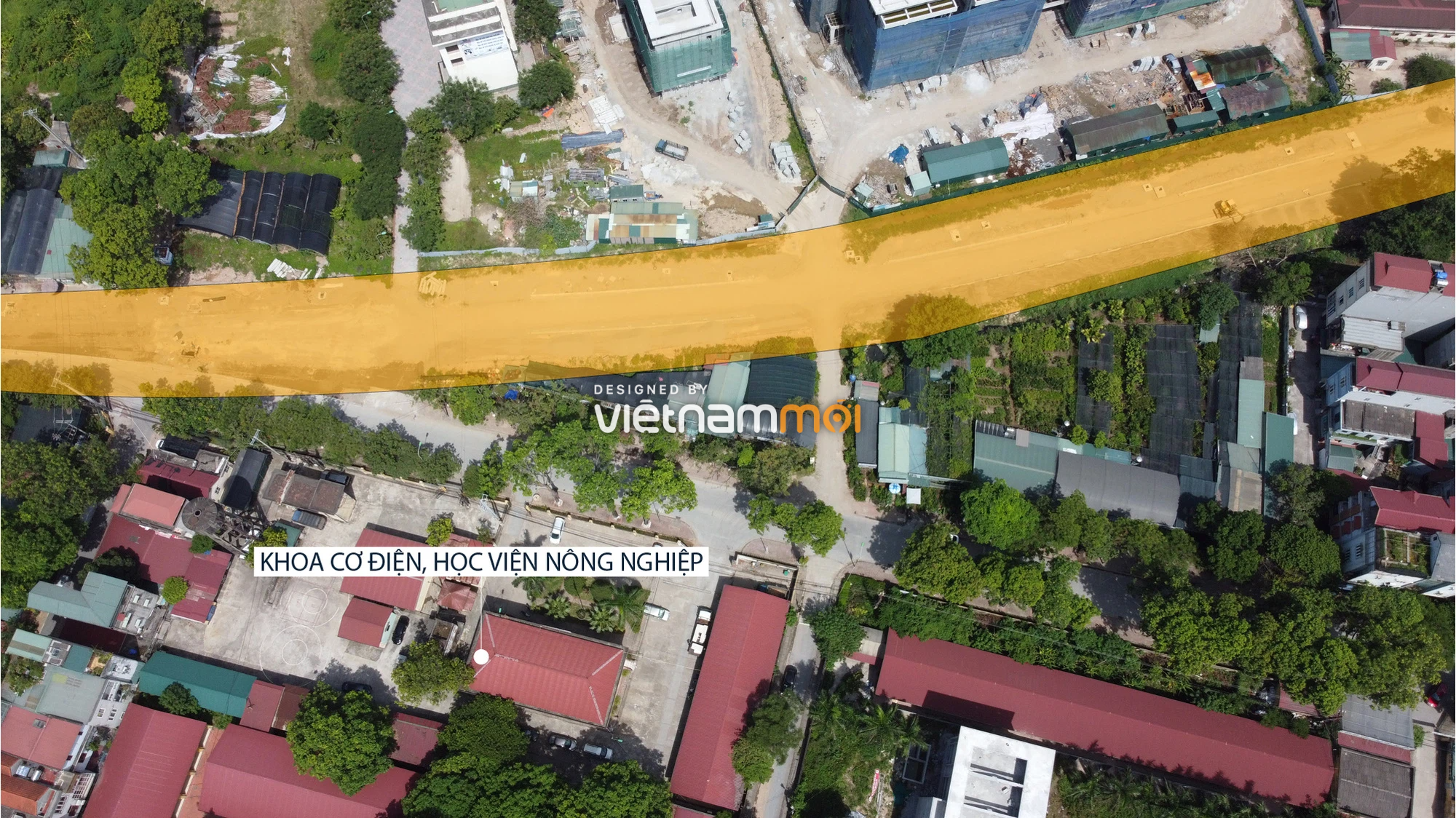 Toàn cảnh tuyến đường từ Vinhomes Ocean Park đến QL5 qua Học viện Nông nghiệp đang mở theo quy hoạch ở Hà Nội - Ảnh 5. Toàn cảnh tuyến đường từ Vinhomes Ocean Park đến QL5 qua Học viện Nông nghiệp đang mở theo quy hoạch ở Hà Nội - Ảnh 5.