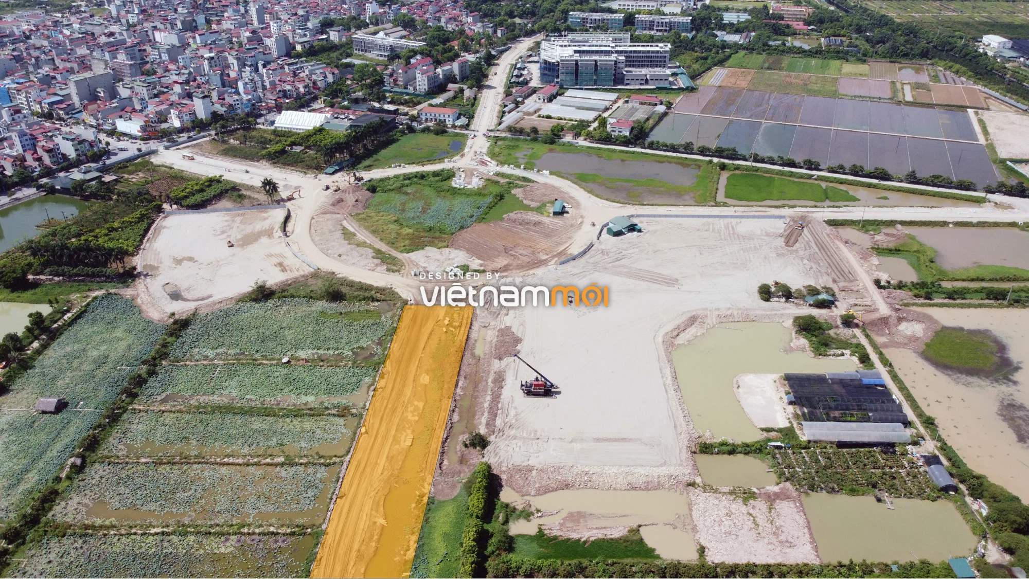 Toàn cảnh tuyến đường từ Vinhomes Ocean Park đến QL5 qua Học viện Nông nghiệp đang mở theo quy hoạch ở Hà Nội - Ảnh 8. Toàn cảnh tuyến đường từ Vinhomes Ocean Park đến QL5 qua Học viện Nông nghiệp đang mở theo quy hoạch ở Hà Nội - Ảnh 8.