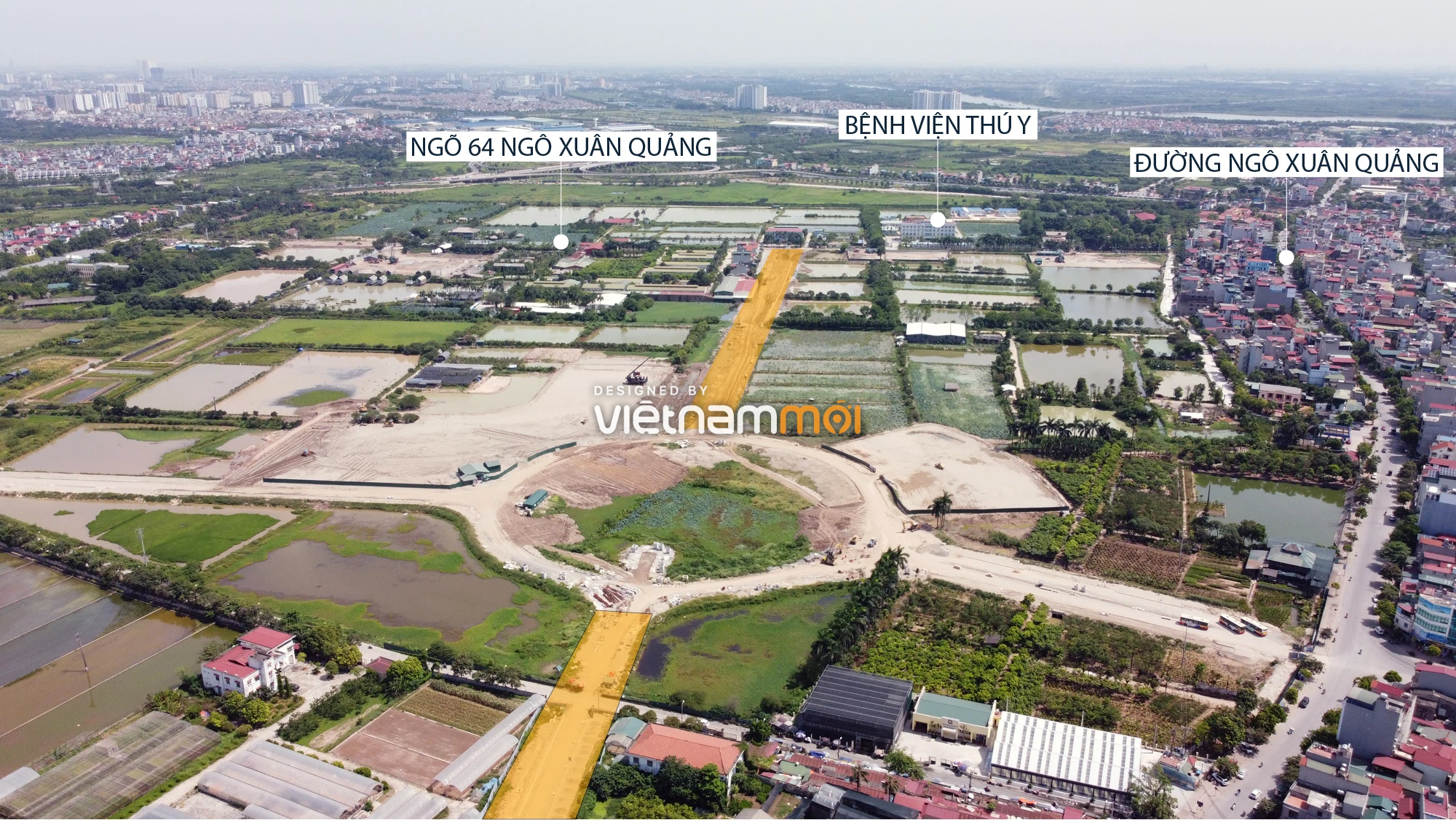 Toàn cảnh tuyến đường từ Vinhomes Ocean Park đến QL5 qua Học viện Nông nghiệp đang mở theo quy hoạch ở Hà Nội - Ảnh 9. Toàn cảnh tuyến đường từ Vinhomes Ocean Park đến QL5 qua Học viện Nông nghiệp đang mở theo quy hoạch ở Hà Nội - Ảnh 9.
