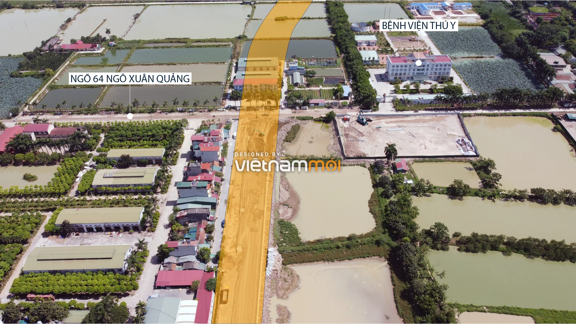 Toàn cảnh tuyến đường từ Vinhomes Ocean Park đến QL5 qua Học viện Nông nghiệp đang mở theo quy hoạch ở Hà Nội - Ảnh 10. Toàn cảnh tuyến đường từ Vinhomes Ocean Park đến QL5 qua Học viện Nông nghiệp đang mở theo quy hoạch ở Hà Nội - Ảnh 10.