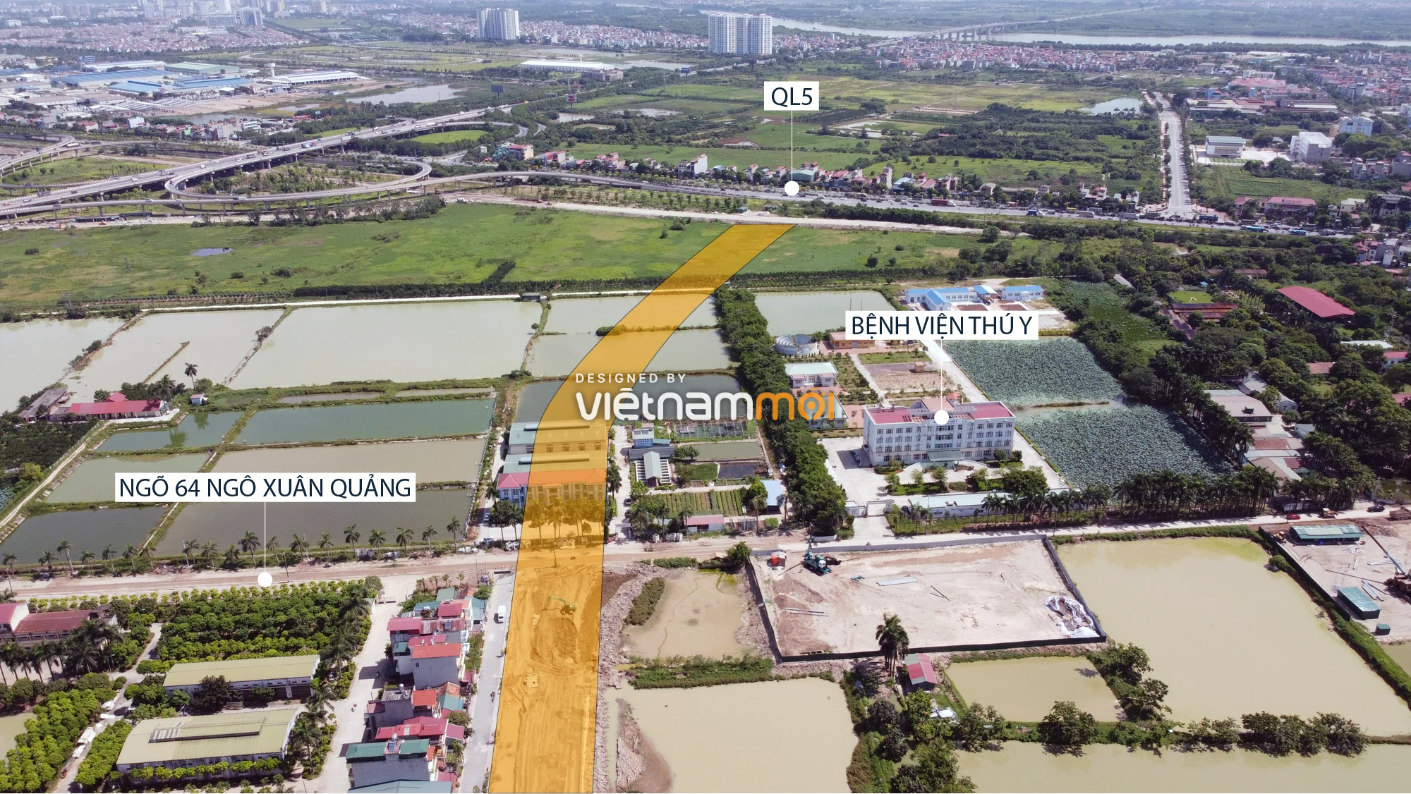 Toàn cảnh tuyến đường từ Vinhomes Ocean Park đến QL5 qua Học viện Nông nghiệp đang mở theo quy hoạch ở Hà Nội - Ảnh 15. Toàn cảnh tuyến đường từ Vinhomes Ocean Park đến QL5 qua Học viện Nông nghiệp đang mở theo quy hoạch ở Hà Nội - Ảnh 15.