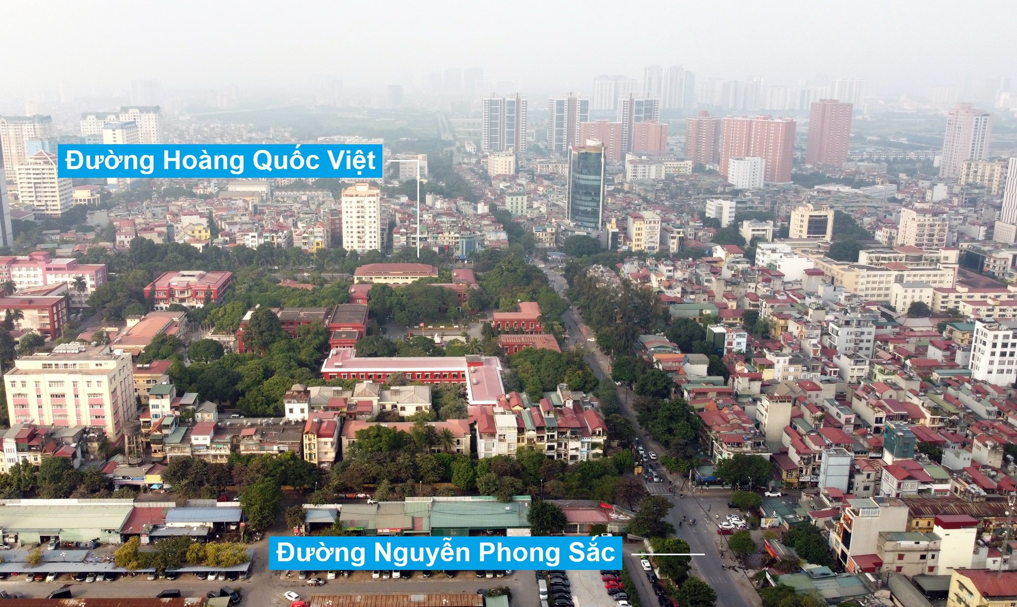 Hà Nội sẽ sớm giải phóng 43.000 m2 mặt bằng để mở rộng đường Nguyễn Phong Sắc - Ảnh 2. Hà Nội sẽ sớm giải phóng 43.000 m2 mặt bằng để mở rộng đường Nguyễn Phong Sắc - Ảnh 2.