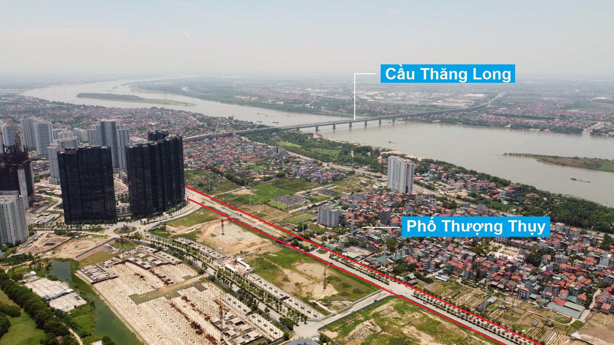 Hà Nội yêu cầu đẩy nhanh tiến độ làm đường 6 làn xe nối cầu Nhật Tân với KCN Nam Thăng Long - Ảnh 1. Hà Nội yêu cầu đẩy nhanh tiến độ làm đường 6 làn xe nối cầu Nhật Tân với KCN Nam Thăng Long - Ảnh 1.