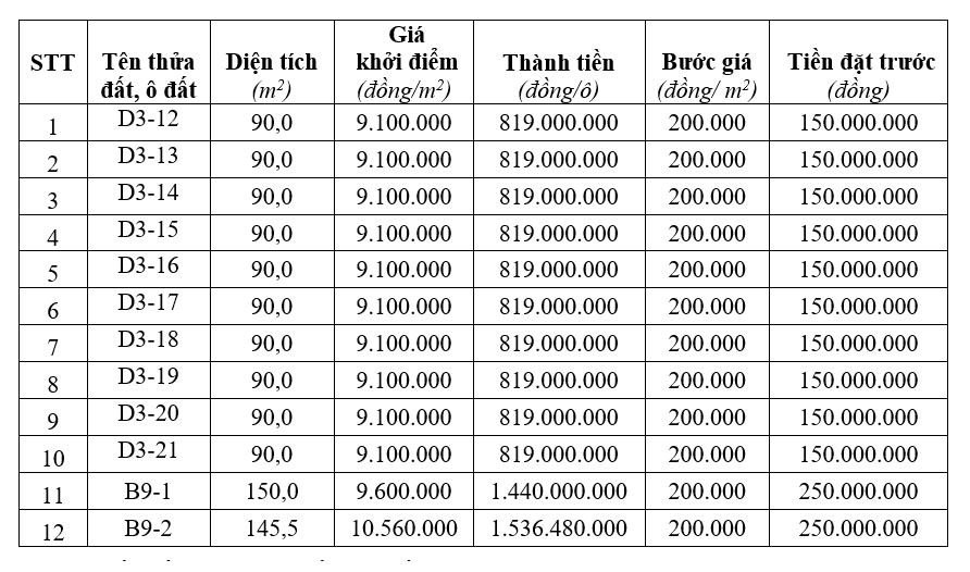 Phú Thọ sắp đấu giá 30 lô đất tại TP Việt Trì, khởi điểm từ 1,04 tỷ đồng/lô - Ảnh 1.