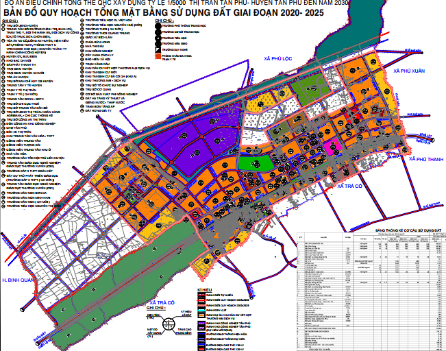 Bản đồ quy hoạch sử dụng đất thị trấn Tân Phú, huyện Tân Phú, tỉnh Đồng Nai - Ảnh 2. Bản đồ quy hoạch sử dụng đất thị trấn Tân Phú, huyện Tân Phú, tỉnh Đồng Nai - Ảnh 2.