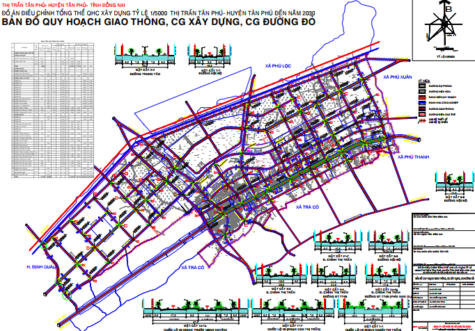 Bản đồ quy hoạch giao thông thị trấn Tân Phú, huyện Tân Phú, tỉnh Đồng Nai - Ảnh 2. Bản đồ quy hoạch giao thông thị trấn Tân Phú, huyện Tân Phú, tỉnh Đồng Nai - Ảnh 2.