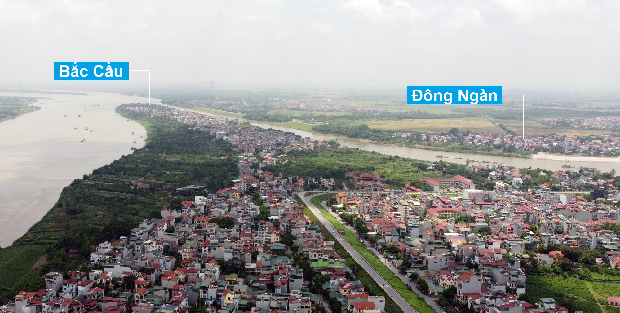 Khu dân cư Đông Ngàn, Yên Viên, Thượng Thanh và Ngọc Thụy hiện có ở bãi sông Đuống thuộc diện di dời - Ảnh 2.
