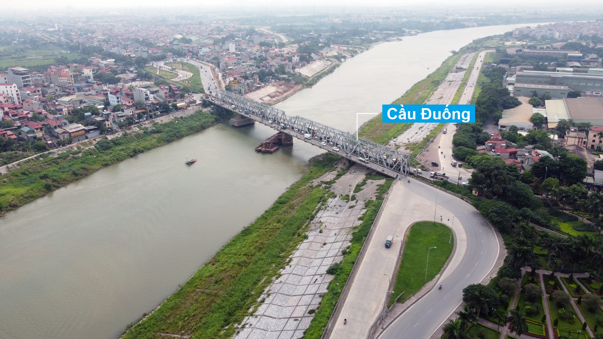 Khu dân cư Đông Ngàn, Yên Viên, Thượng Thanh và Ngọc Thụy hiện có ở bãi sông Đuống thuộc diện di dời - Ảnh 1.