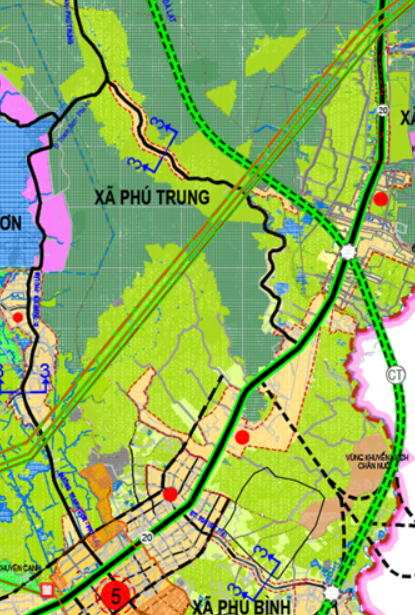 Bản đồ quy hoạch giao thông xã Phú Trung, huyện Tân Phú, tỉnh Đồng Nai - Ảnh 2.