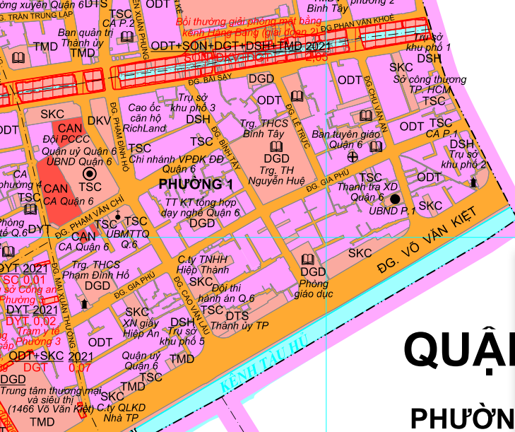 Kế hoạch sử dụng đất phường 1, quận 6, TP HCM - Ảnh 2.