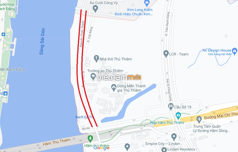 Đường sẽ mở theo quy hoạch ở phường Thủ Thiêm, quận 2, TP HCM (phần 2) - Ảnh 6. Đường sẽ mở theo quy hoạch ở phường Thủ Thiêm, quận 2, TP HCM (phần 2) - Ảnh 6.