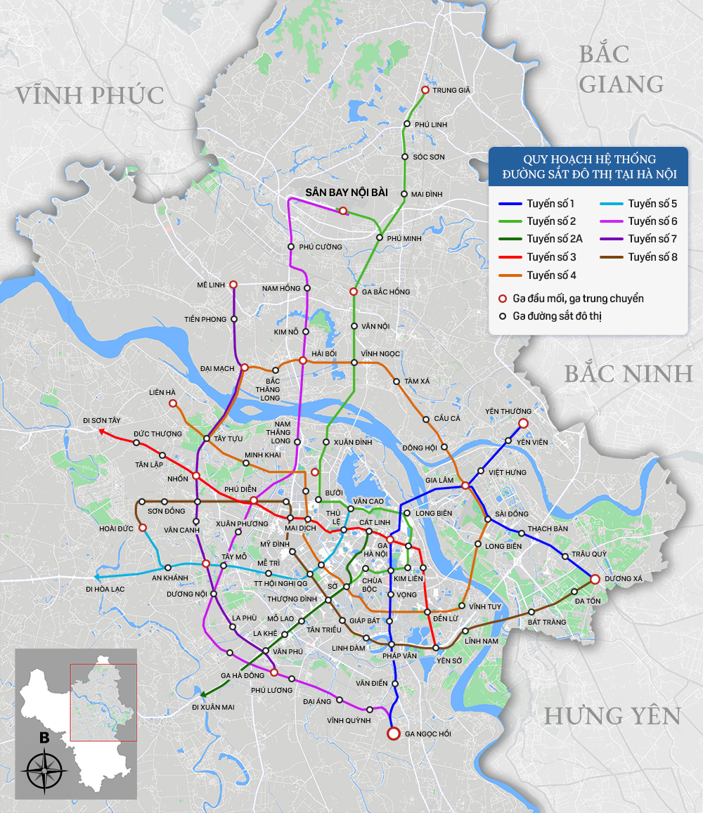 Bức tranh đường sắt đô thị Thủ đô Hà Nội - Ảnh 1.