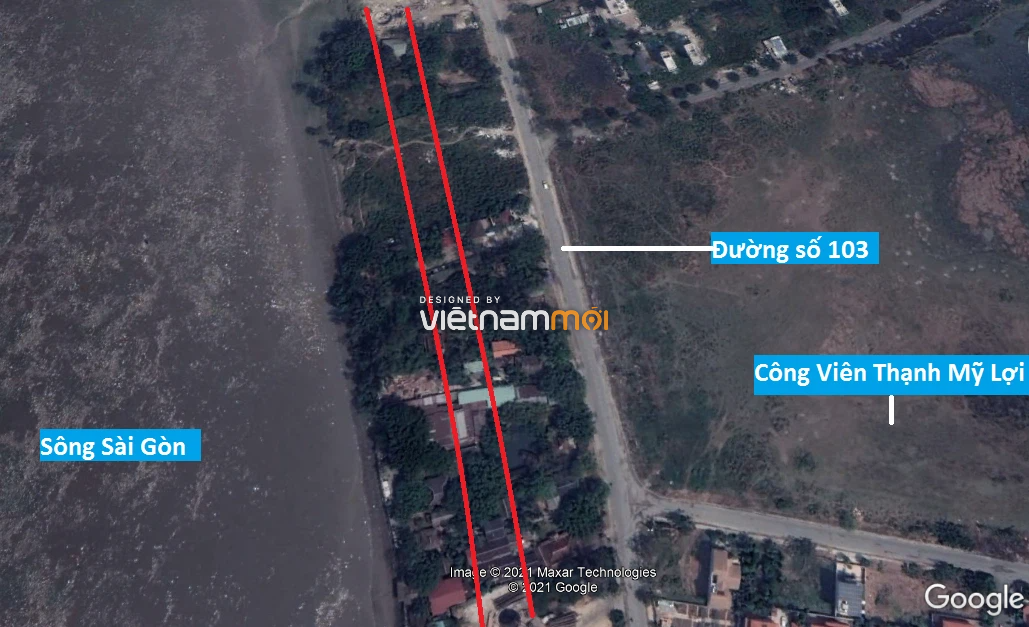 Đường sẽ mở theo quy hoạch ở phường Thạnh Mỹ Lợi, quận 2, Thủ Đức, TP HCM - Ảnh 3. Đường sẽ mở theo quy hoạch ở phường Thạnh Mỹ Lợi, quận 2, Thủ Đức, TP HCM - Ảnh 3.