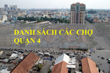 Cập nhật danh sách các chợ Quận 4 mới nhất