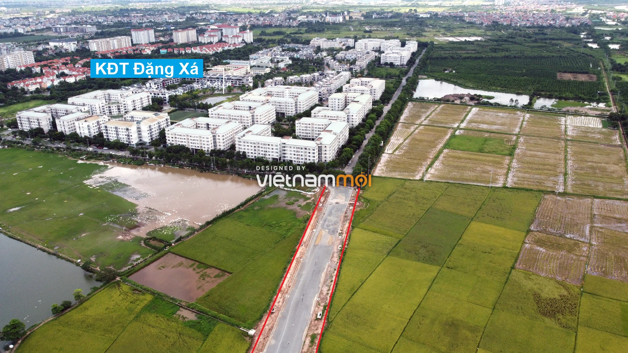 Toàn cảnh tuyến đường từ KĐT Đặng Xá đến Ỷ Lan đang mở theo quy hoạch ở Hà Nội - Ảnh 1. Toàn cảnh tuyến đường từ KĐT Đặng Xá đến Ỷ Lan đang mở theo quy hoạch ở Hà Nội - Ảnh 1.