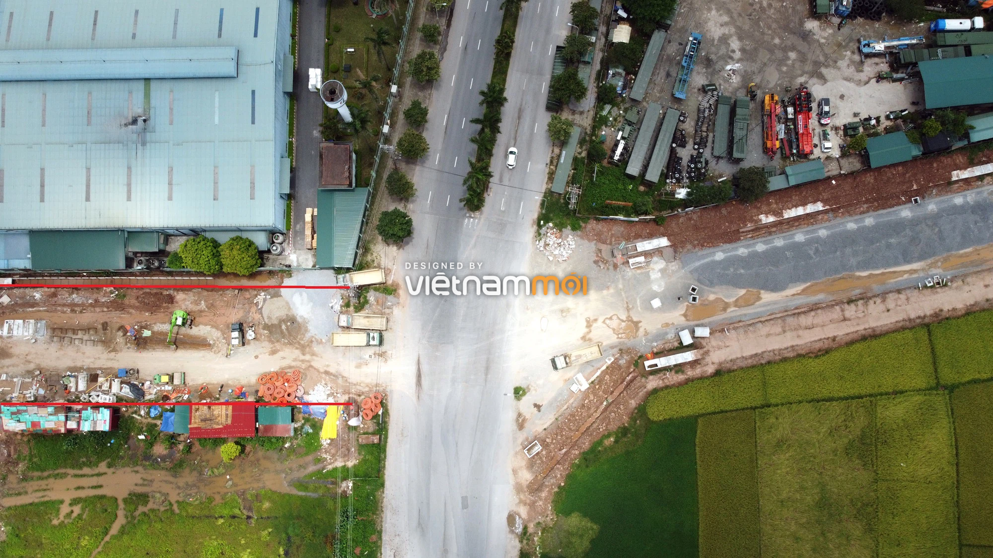 Toàn cảnh tuyến đường từ KĐT Đặng Xá đến Ỷ Lan đang mở theo quy hoạch ở Hà Nội - Ảnh 3. Toàn cảnh tuyến đường từ KĐT Đặng Xá đến Ỷ Lan đang mở theo quy hoạch ở Hà Nội - Ảnh 3.