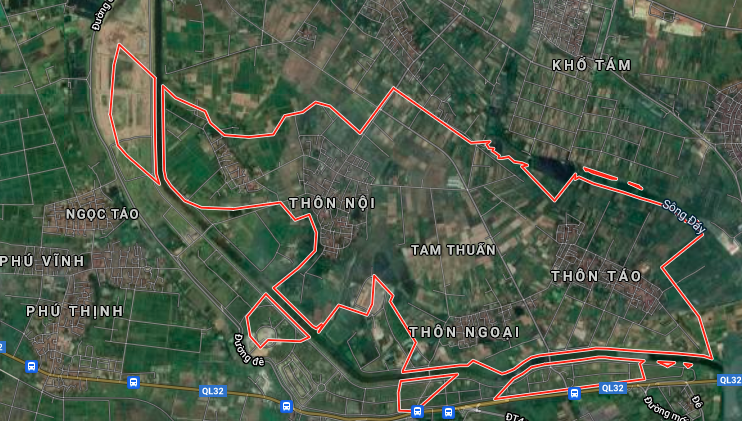 Bản đồ quy hoạch sử dụng đất xã Tam Thuấn, Phúc Thọ, Hà Nội - Ảnh 1.