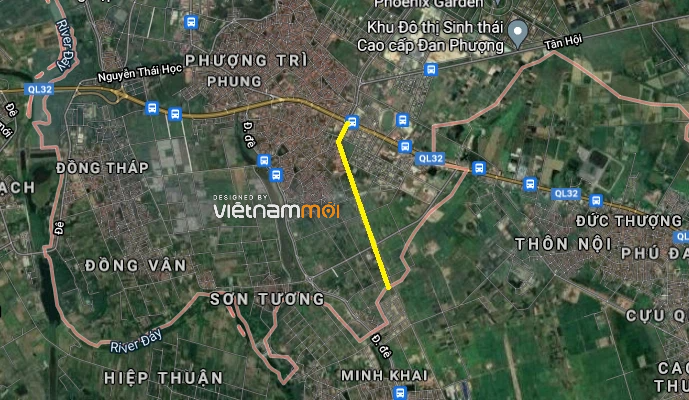 Đường sẽ mở ở huyện Đan Phượng, Hà Nội - Ảnh 2. Đường sẽ mở ở huyện Đan Phượng, Hà Nội - Ảnh 2.
