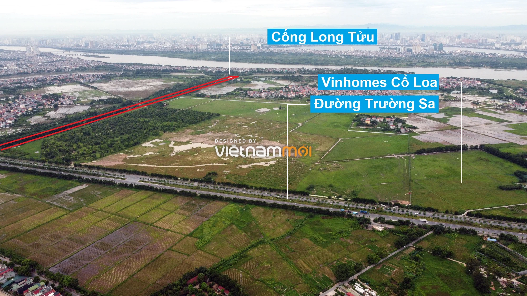 Đường sẽ mở theo quy hoạch xung quanh khu đô thị Vinhomes Cổ Loa (phần 1) - Ảnh 4. Đường sẽ mở theo quy hoạch xung quanh khu đô thị Vinhomes Cổ Loa (phần 1) - Ảnh 4.