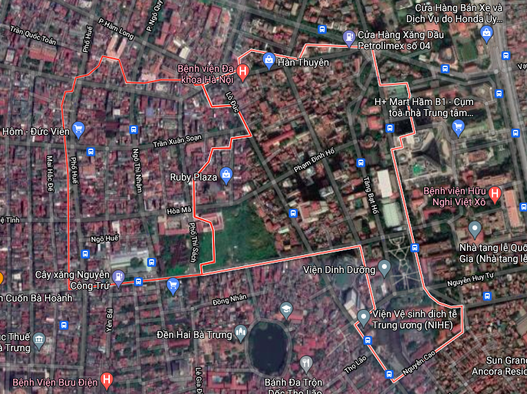Bản đồ quy hoạch sử dụng đất phường Phạm Đình Hổ, Hai Bà Trưng, Hà Nội - Ảnh 1.
