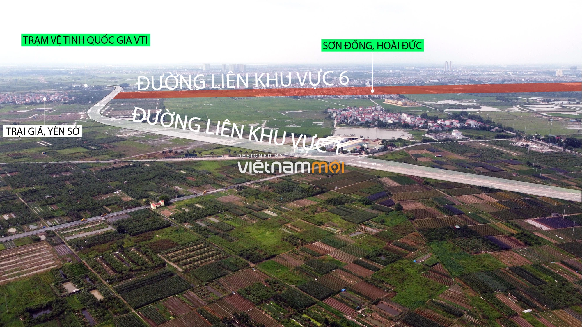 Phê duyệt chỉ giới đường đỏ tuyến đường liên khu vực 6 ở Hoài Đức dài 3,6 km - Ảnh 1. Phê duyệt chỉ giới đường đỏ tuyến đường liên khu vực 6 ở Hoài Đức dài 3,6 km - Ảnh 1.