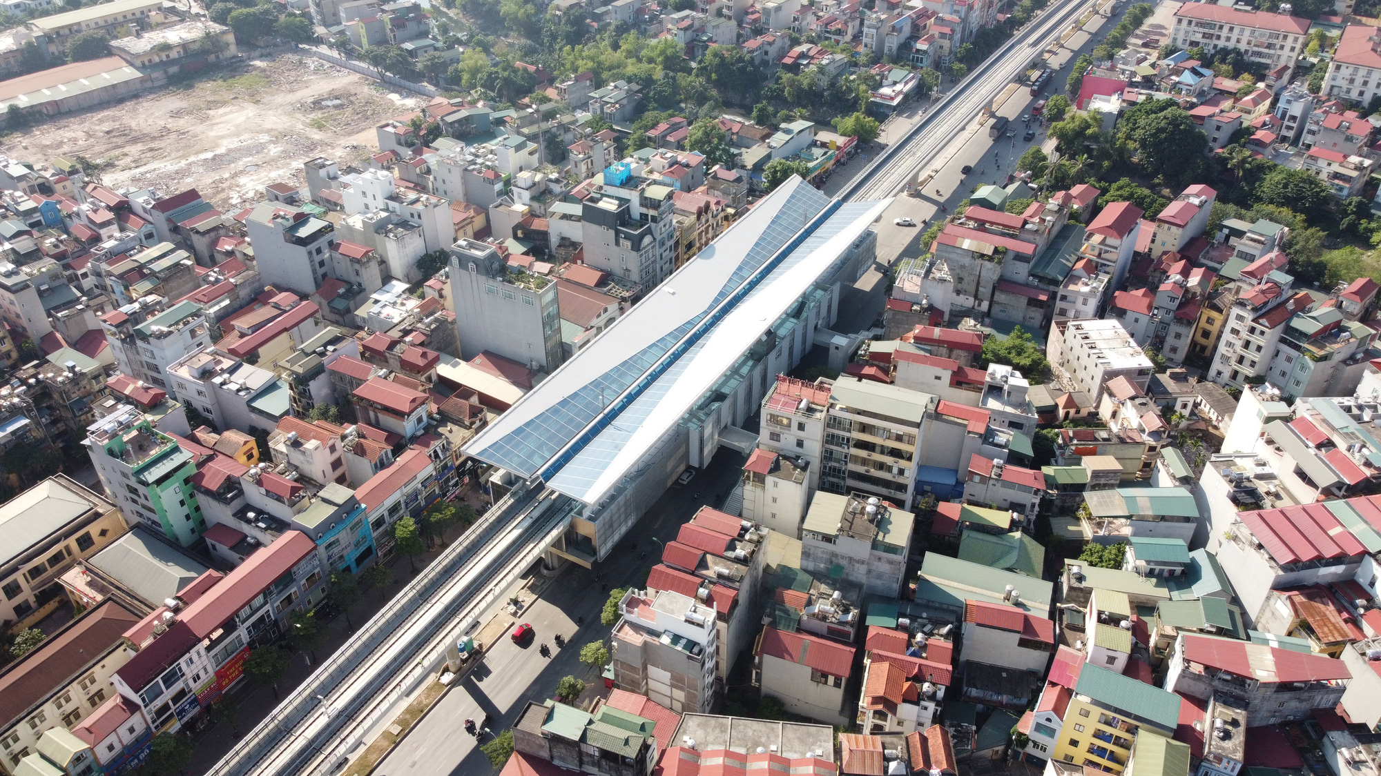 Thúc tiến độ tuyến đường sắt đô thị đoạn Nhổn - ga Hà Nội - Ảnh 1. Thúc tiến độ tuyến đường sắt đô thị đoạn Nhổn - ga Hà Nội - Ảnh 1.