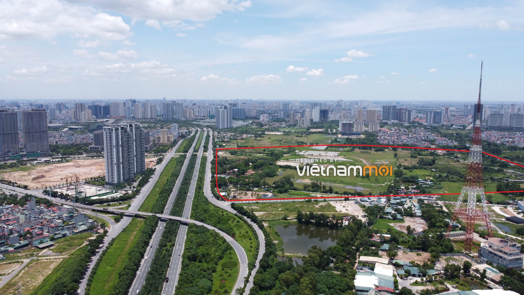 Chuyển động mới tại dự án hơn 74 ha của Vingroup ở nút giao Đại lộ Thăng Long - Lê Quang Đạo - Ảnh 1. Chuyển động mới tại dự án hơn 74 ha của Vingroup ở nút giao Đại lộ Thăng Long - Lê Quang Đạo - Ảnh 1.