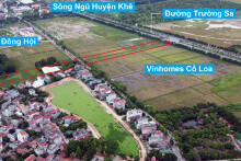 Đường sẽ mở theo quy hoạch xung quanh khu đô thị Vinhomes Cổ Loa (phần 2)