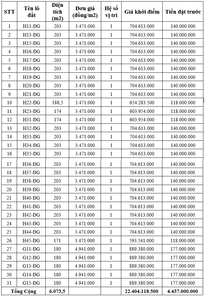 Duy Xuyên, Quảng Nam sắp đấu giá 31 lô đất, khởi điểm từ 593,5 triệu đồng/lô - Ảnh 1.