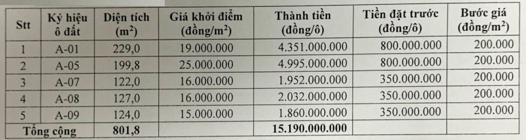 Phú Thọ đấu giá 5 lô đất tại Yên Lập, khởi điểm từ 1,86 tỷ đồng/lô - Ảnh 1. Phú Thọ đấu giá 5 lô đất tại Yên Lập, khởi điểm từ 1,86 tỷ đồng/lô - Ảnh 1.