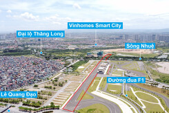 Đường sẽ mở theo quy hoạch xung quanh khu đô thị Vinhomes Smart City (phần 3)