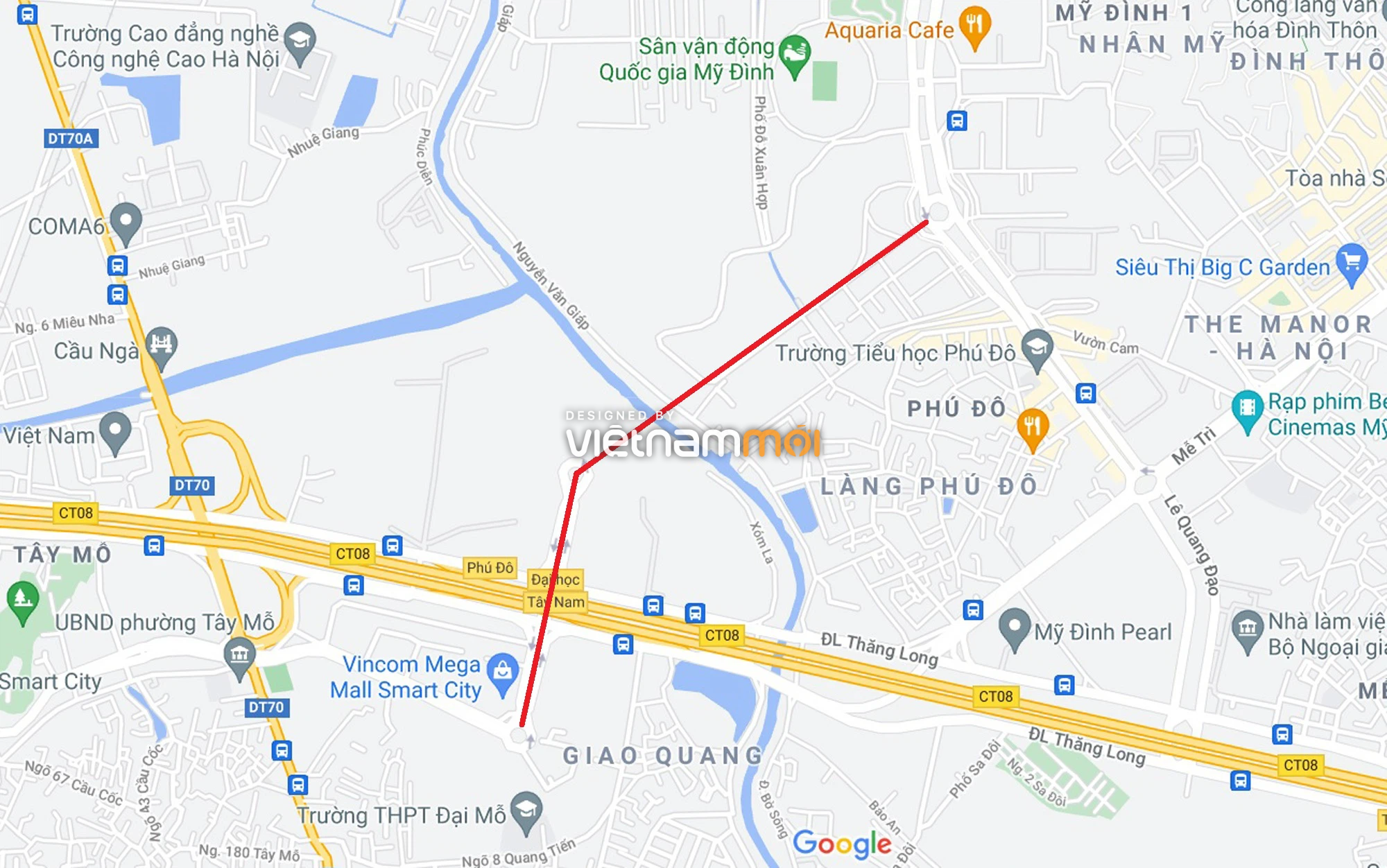 Đường sẽ mở theo quy hoạch xung quanh khu đô thị Vinhomes Smart City (phần 3) - Ảnh 1. Đường sẽ mở theo quy hoạch xung quanh khu đô thị Vinhomes Smart City (phần 3) - Ảnh 1.