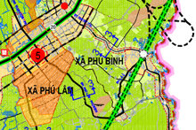 Bản đồ quy hoạch giao thông xã Phú Bình, huyện Tân Phú, tỉnh Đồng Nai
