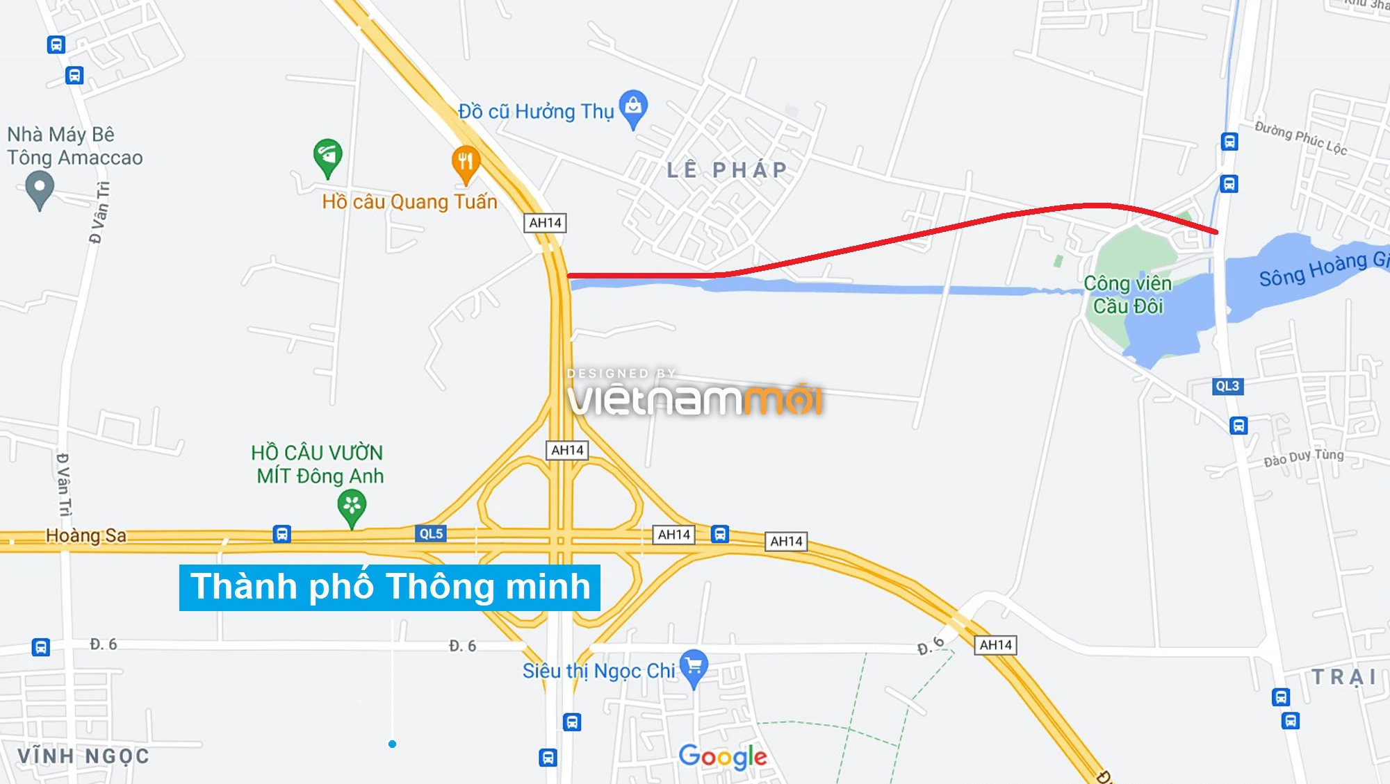 Đường sẽ mở theo quy hoạch xung quanh dự án Thành phố Thông minh Bắc Hà Nội (phần 2) - Ảnh 1.