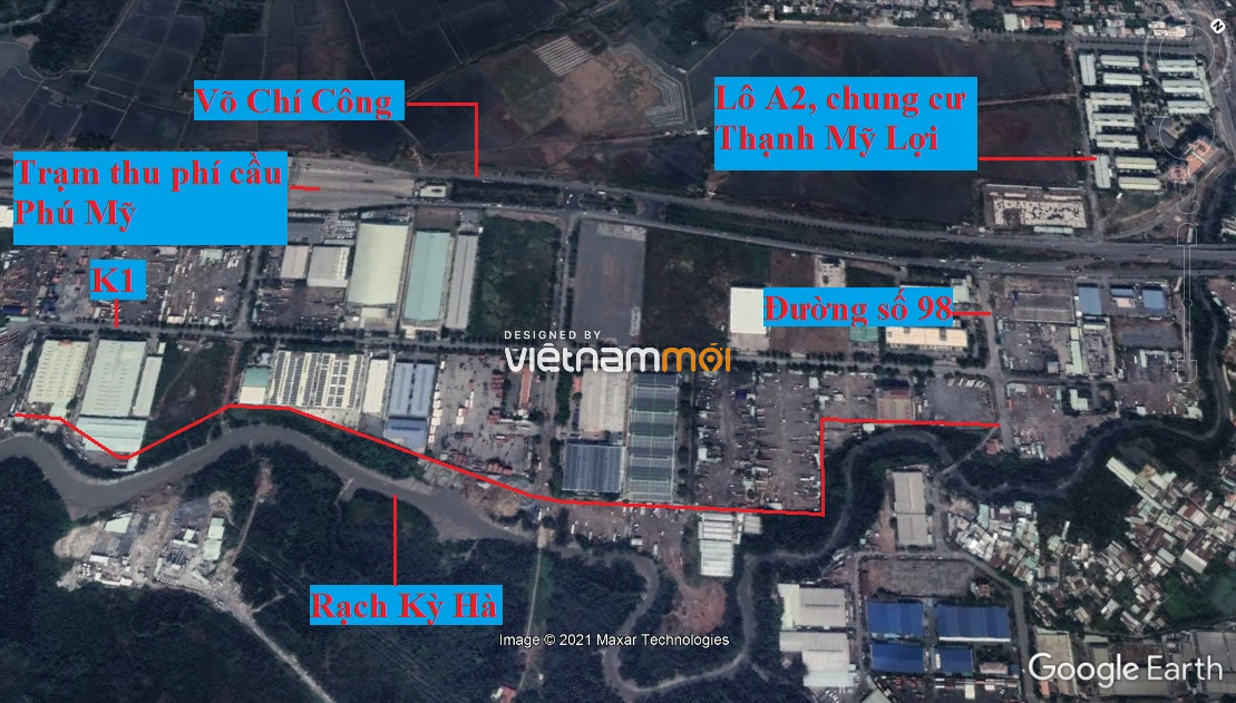 Đường sẽ mở theo quy hoạch ở phường Thạnh Mỹ Lợi, quận 2, Thủ Đức, TP HCM (phần 7) - Ảnh 2. Đường sẽ mở theo quy hoạch ở phường Thạnh Mỹ Lợi, quận 2, Thủ Đức, TP HCM (phần 7) - Ảnh 2.