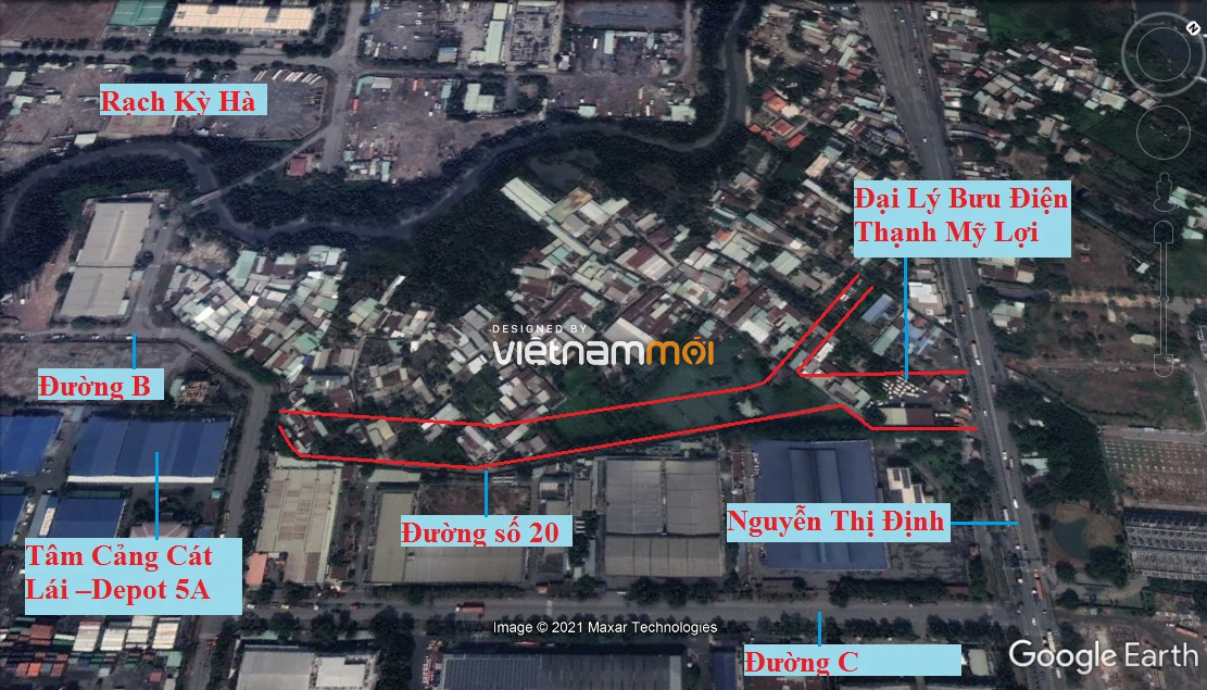 Đường sẽ mở theo quy hoạch ở phường Thạnh Mỹ Lợi, quận 2, Thủ Đức, TP HCM (phần 8) - Ảnh 5. Đường sẽ mở theo quy hoạch ở phường Thạnh Mỹ Lợi, quận 2, Thủ Đức, TP HCM (phần 8) - Ảnh 5.