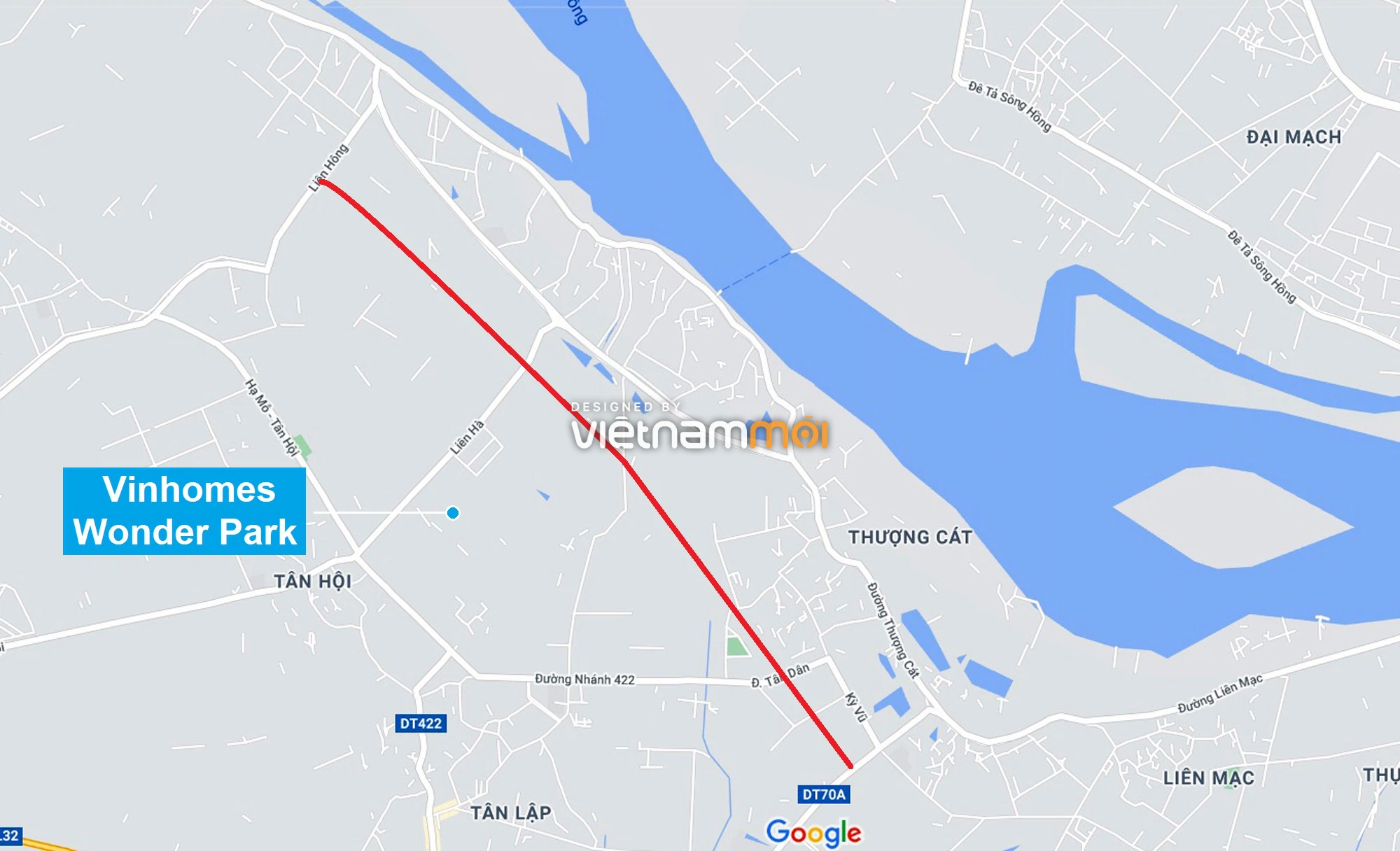 Đường sẽ mở theo quy hoạch xung quanh khu đô thị Vinhomes Wonder Park (phần 3) - Ảnh 1.