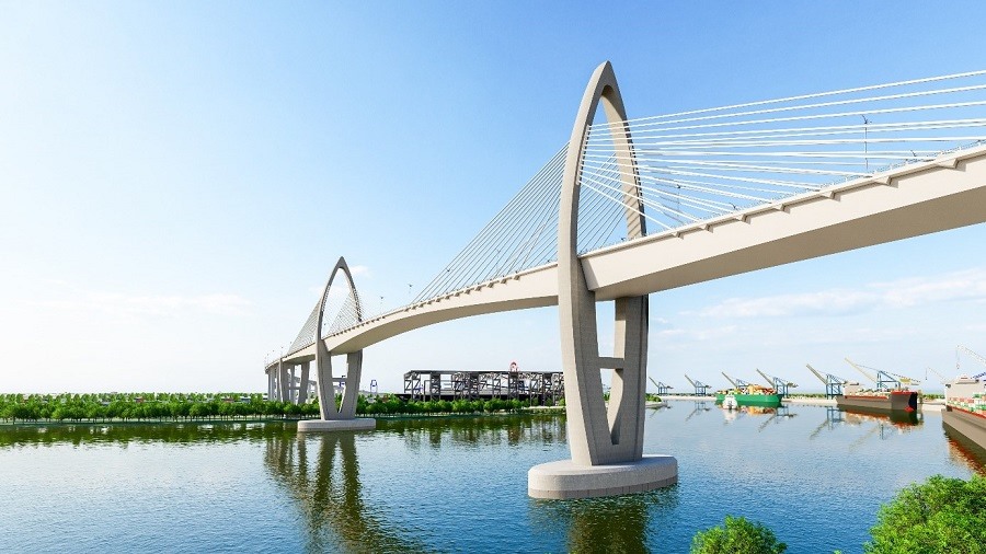 Bà Rịa - Vũng Tàu: Đề xuất thẩm định dự án cầu Phước An gần 5.000 tỷ đồng nối cảng Cái Mép - Thị Vải - Ảnh 1. Bà Rịa - Vũng Tàu: Đề xuất thẩm định dự án cầu Phước An gần 5.000 tỷ đồng nối cảng Cái Mép - Thị Vải - Ảnh 1.
