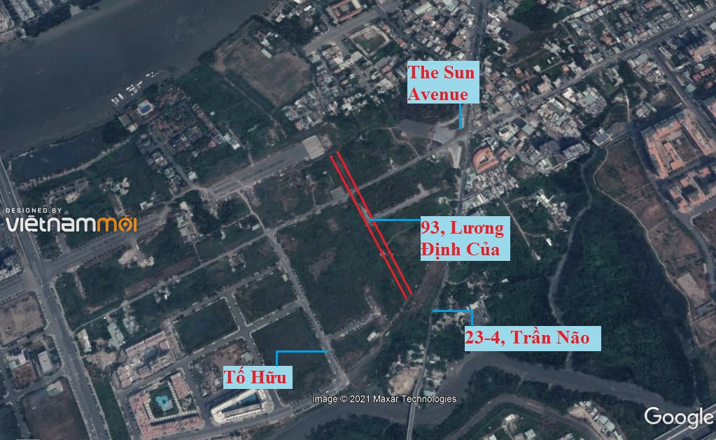 Đường sẽ mở theo quy hoạch ở phường Bình Khánh (cũ), quận 2, Thủ Đức, TP HCM (phần 1) - Ảnh 3. Đường sẽ mở theo quy hoạch ở phường Bình Khánh (cũ), quận 2, Thủ Đức, TP HCM (phần 1) - Ảnh 3.