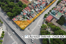 Cận cảnh khu đất sắp thu hồi để hoàn thiện nút giao Chùa Bộc - Thái Hà