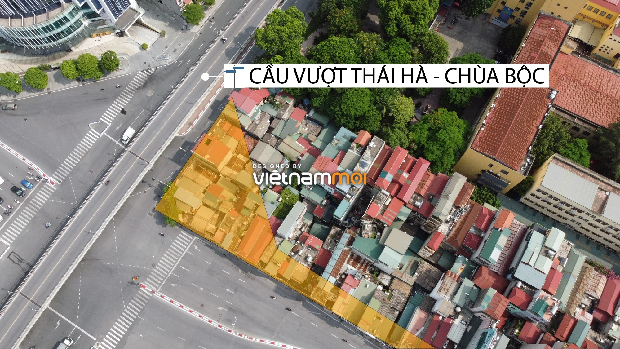 Cận cảnh khu vực thu hồi đất để hoàn thiện nút giao Chùa Bộc - Thái Hà - Ảnh 4.