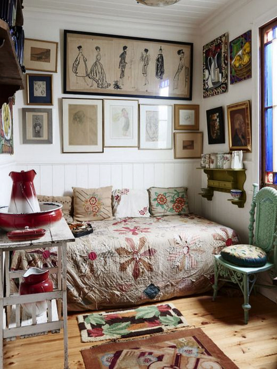 Gợi ý cách trang trí phòng ngủ theo phong cách Vintage đầy ấn tượng - Ảnh 17. Gợi ý cách trang trí phòng ngủ theo phong cách Vintage đầy ấn tượng - Ảnh 17.