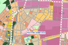Bản đồ quy hoạch sử dụng đất phường Bình Hoà, TP Thuận An, Bình Dương
