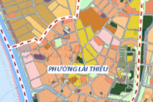 Bản đồ quy hoạch sử dụng đất phường Lái Thiêu, TP Thuận An, Bình Dương