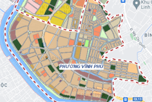 Bản đồ quy hoạch sử dụng đất phường Vĩnh Phú, TP Thuận An, Bình Dương