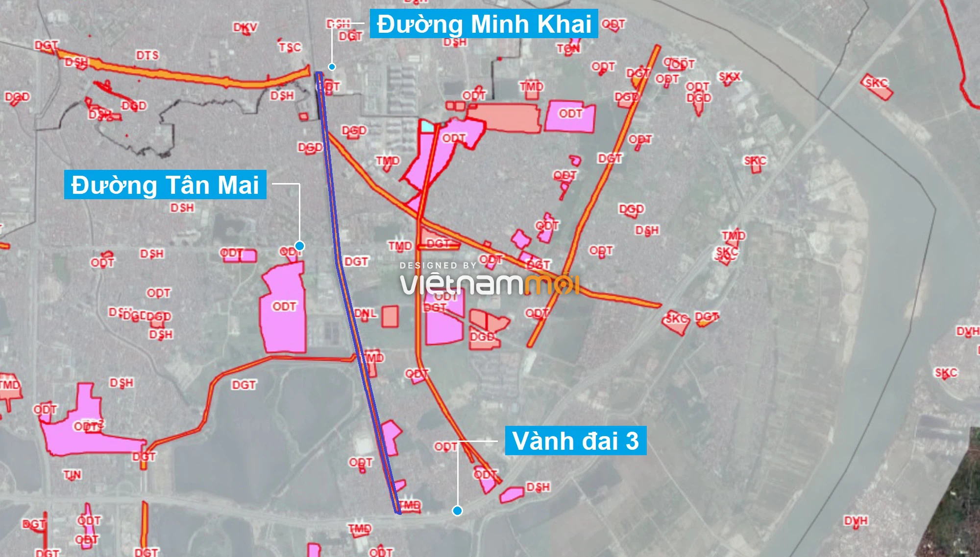 Những khu đất sắp thu hồi để mở đường ở quận Hoàng Mai, Hà Nội (phần 3) - Ảnh 1.
