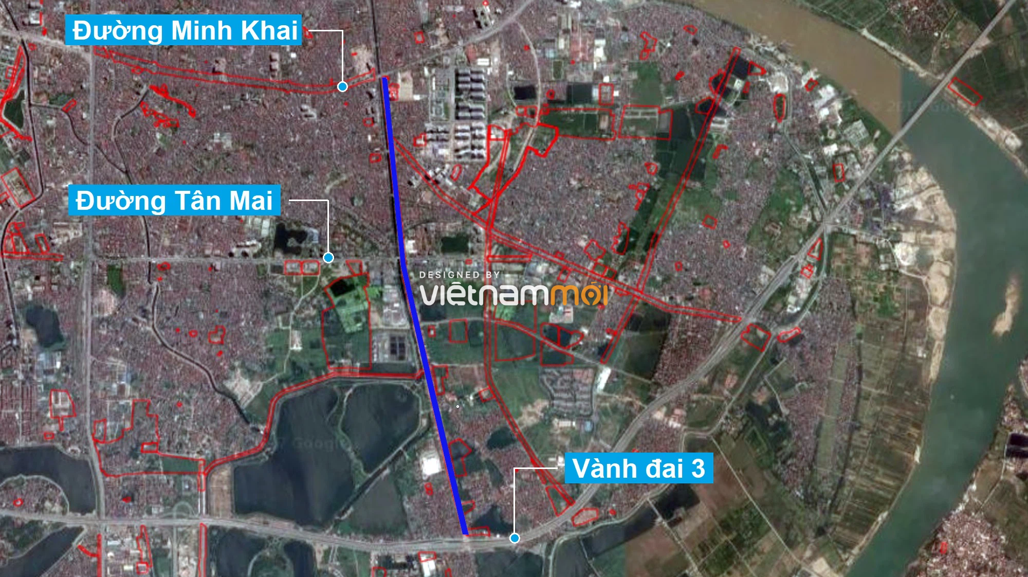 Những khu đất sắp thu hồi để mở đường ở quận Hoàng Mai, Hà Nội (phần 3) - Ảnh 2.