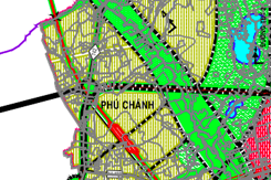 Bản đồ quy hoạch giao thông phường Phú Chánh, Tân Uyên, Bình Dương