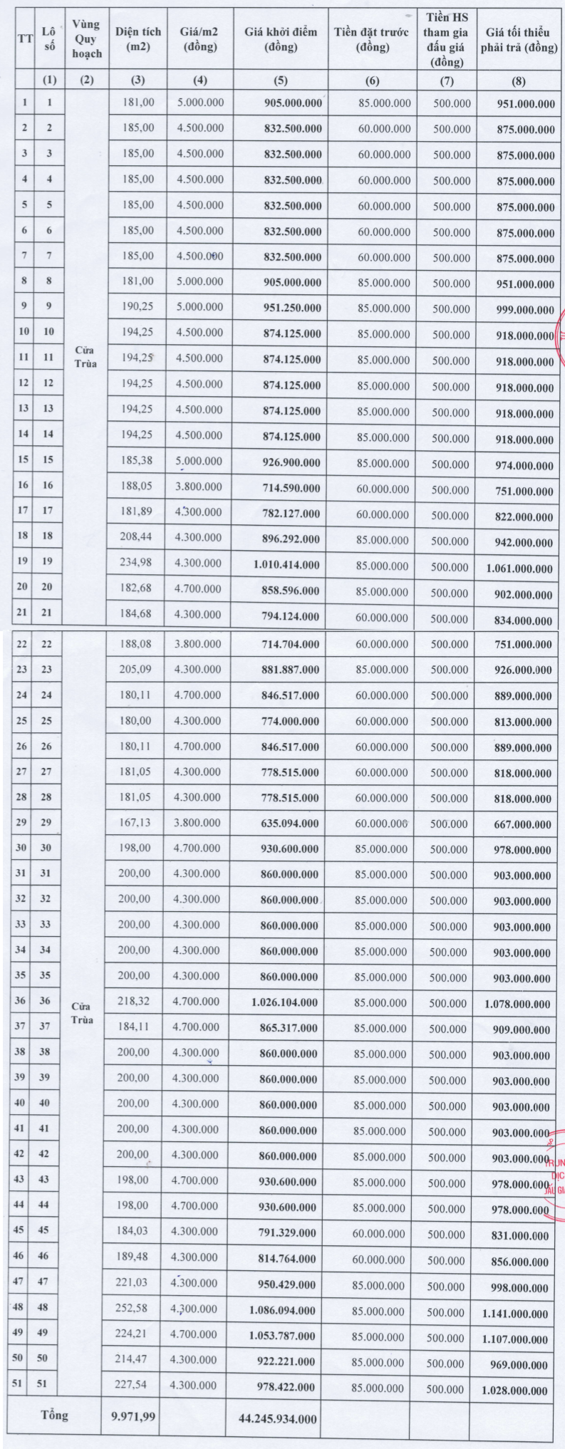 Nghệ An đấu giá 51 lô đất tại huyện Nam Đàn, khởi điểm từ 3,8 triệu đồng/m2 - Ảnh 1.